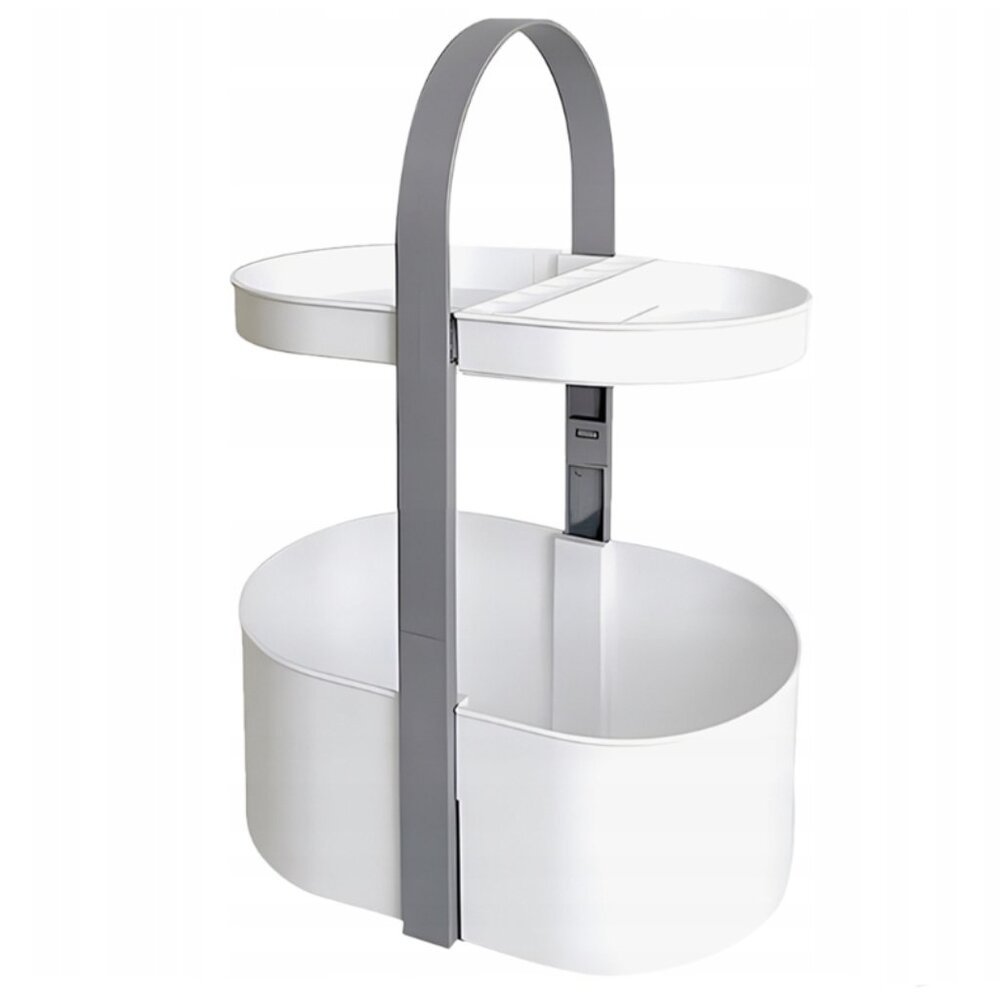 NWT 2 Tier Storage Handheld Shelf Tray Basket